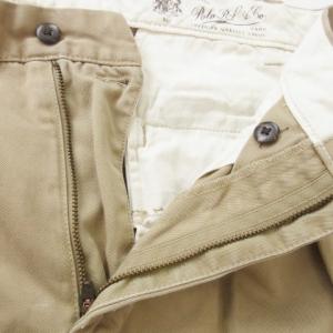 POLO RALPH LAUREN チノパン テーパード タック コットン 28 ベージュ /AO24 GY44
