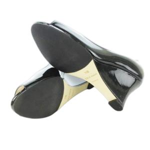 COLE HAAN LENA OT.WEDGE.II パンプス オープントゥ ウェッジソール パテント レザー 革 5.5