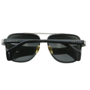 GUCCI アビエーター 眼鏡 サングラス セルフレーム カラーレンズ ツーブリッジ シェリーライン ロゴ 5816-145