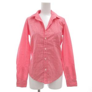 ロンハーマン Ron Herman 別注 スキッパーシャツ ブラウス 長袖 ギンガムチェック USA製