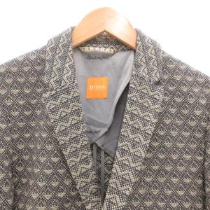 HUGO BOSS テーラードジャケット 44 ネイビー ホワイト