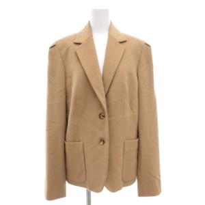 ヴィンテージ テーラードジャケット ブレザー シングル 2B ノーベント 総裏地 キャメル 42 茶 ブラウン