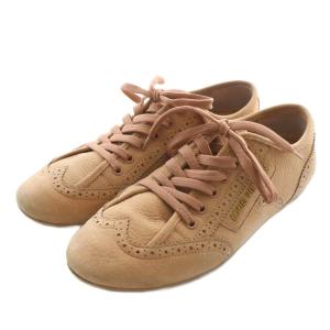 LOUIS VUITTON スニーカー スエード 38 ピンク