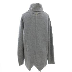 MUSE de Deuxieme Classe JADE タートルネックニット セーター 長袖 ウール カシミヤ混 ロゴ グレー 16080500418030