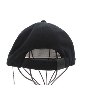 BALLY タグ付き キャップ 帽子 ロゴ刺繍 イタリア製 58 黒 ブラック /UO GY19