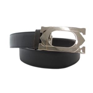 ベルト ダブルCロゴ バックル ブラック