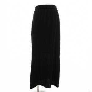 25SS ニットスカート タイト マキシ ロング 38 黒 ブラック /JS GY19