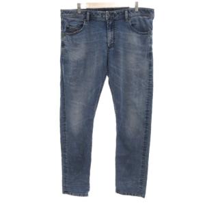 美品 thommer jogg スリム デニムパンツ ジーンズ ストレッチ W38 L32 ブルー系 大きいサイズ