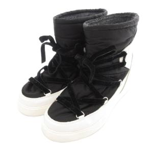 インソラックス ブーツ 37 ブラック ホワイト