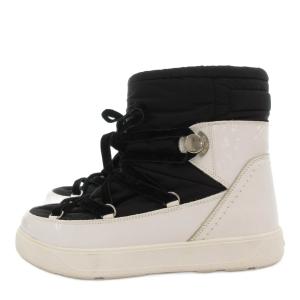 MONCLER インソラックス ブーツ 37 ブラック ホワイト