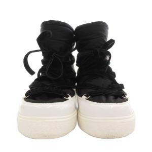 MONCLER インソラックス ブーツ 37 ブラック ホワイト