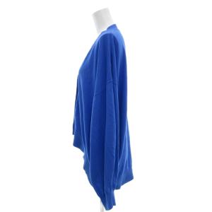 ENFOLD 23SS HEXAGON CARDIGAN ヘキサゴンカーディガン ニット コットン 長袖 38 青 ブルー
