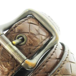 BOTTEGA VENETA ベルト レザー 革 イントレチャート 95 茶 ブラウン /CK23 GY19