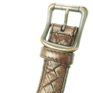 BOTTEGA VENETA ベルト レザー 革 イントレチャート 95 茶 ブラウン /CK23 GY19