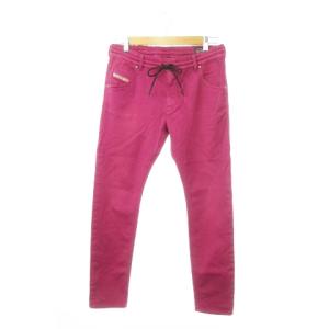 KRAILEY JOGG ジョグジーンズ デニム イージーパンツ ストレッチ ロゴ W27 ピンク /MN19