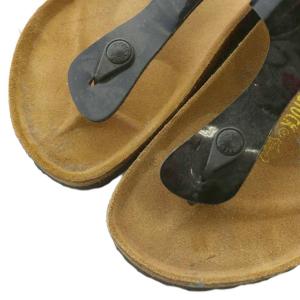 BIRKENSTOCK ギゼ GIZEH ビーチサンダル トング ロゴ 26.5cm 茶色 ブラウン 黒 ブラック /XZ GY01