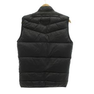 DIESEL ダウンベスト ナイロン ジップアップ S 黒 ブラック /UO GY01