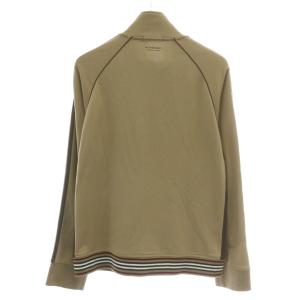 BURBERRY BLACK LABEL トラックジャケット ブルゾン スタンドカラー 切り替え ジップアップ ロゴ 刺繍 2 M ベージュ 茶色