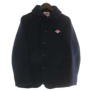 コート ジャケット アウター ウールモッサ ミドル くるみボタン 36 S 紺 ネイビー /XZ GY01