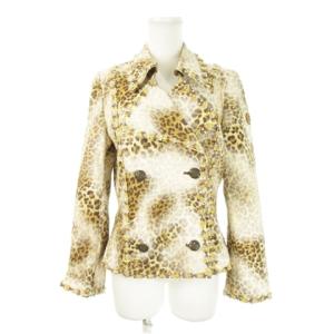 GK ジャケット ダブル テーラード Pコート ピーコート ストレッチ ロゴ モールブレード アニマル