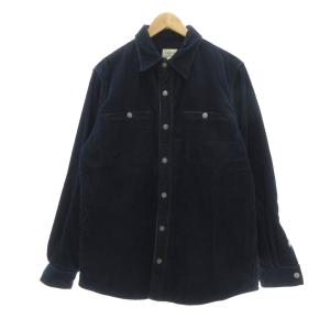 コーデュロイ シャツ ジャケット L 紺 ネイビー /UO GY44