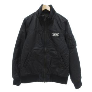 フライトジャケット ナイロン L 黒 ブラック ミリタリー /UO GY44