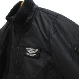 ALPHA INDUSTRIES フライトジャケット ナイロン L 黒 ブラック ミリタリー /UO GY44
