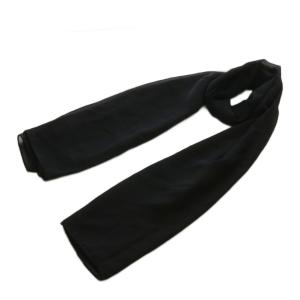 ストール マフラー 絹 シルク 薄手 ロゴ ラインストーン 黒 ブラック /XZ GY44