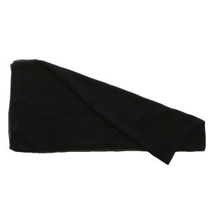 LEONARD ストール マフラー 絹 シルク 薄手 ロゴ ラインストーン 黒 ブラック /XZ GY44