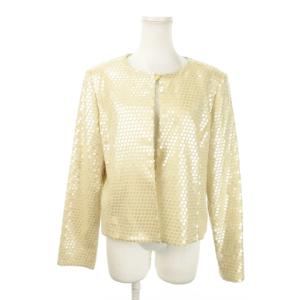 HI FORMAL ヴィンテージ ノーカラージャケット 総裏地 ボタンロゴ刻印 スパンコール フォーマル