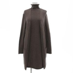 アンサンブルニット ワンピース 38 ブラウン