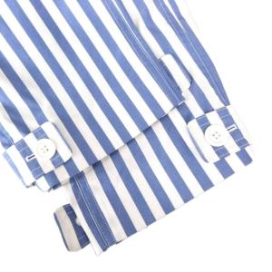 CELINE 2016 フィービー期 ストライプパンツ 36 コクーン ブルー ホワイト