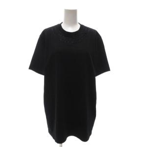 美品 Tシャツ カットソー M 刺繍 半袖 黒 ブラック 17F7227668 /AE GY19