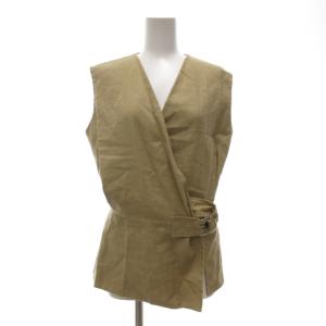 フィービー期 ベスト ジレ リネン 38 ベージュ