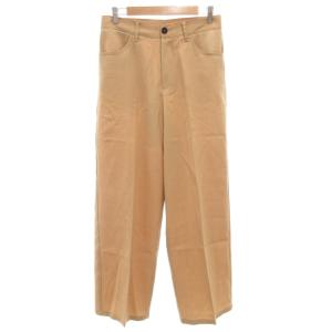 22年 バージンウールスラックス 36 ベージュ J04KA0004