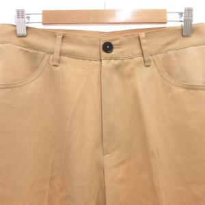 JIL SANDER 22年 バージンウールスラックス 36 ベージュ J04KA0004