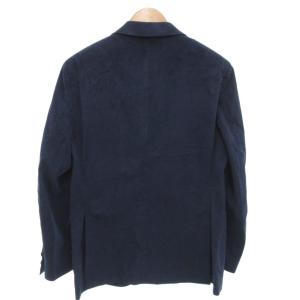LARDINI テーラードジャケット ブレザー 50 紺 ネイビー フェイクレザー /FF GY19