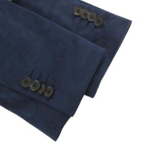 LARDINI テーラードジャケット ブレザー 50 紺 ネイビー フェイクレザー /FF GY19