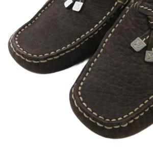 LOUIS VUITTON タッセル ドライビングシューズ ローファー スエードレザー 本革 6.5 茶 ブラウン FA0077 /FF