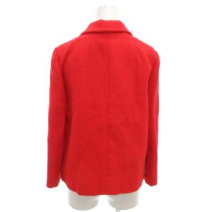 DOLCE&GABBANA テーラードジャケット ブレザー スナップ 38 赤 レッド ビジューボタン 裏地ドット柄 /FF GY19