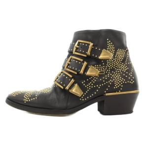 Chloe ショートブーツ 35 スタッズ ブラック