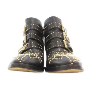 Chloe ショートブーツ 35 スタッズ ブラック