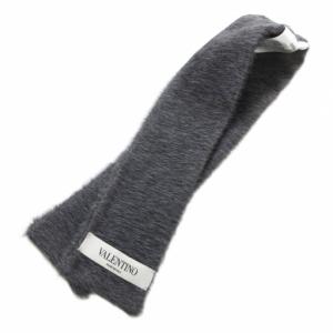 アルパカファー ティペット マフラー スカーフ ウール グレー /FF GY19