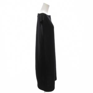 ISSEY MIYAKE ワンピース プリーツ ノースリーブ ひざ丈 2 黒 ブラック /FF GY19 AA