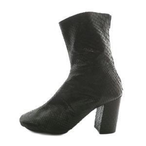 JUNYA WATANABE コムデギャルソン COMME des GARCONS ショートブーツ パイソン レザー ラウンドトゥ XS