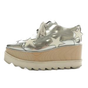 STELLA McCARTNEY エリス ELYSE スニーカー レザー 厚底 プラットフォーム スクエアトゥ 星 スター 35 22cm