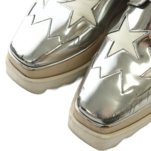 STELLA McCARTNEY エリス ELYSE スニーカー レザー 厚底 プラットフォーム スクエアトゥ 星 スター 35 22cm