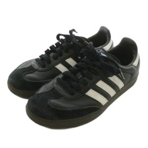 adidas サンバ OG Samba OG スニーカー レザー ローカット ロゴ US6 24cm 黒 ブラック 白