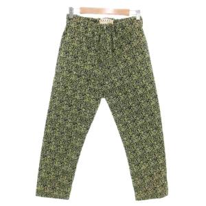 美品 パンツ スラックス 40 イージー 総柄 黄 イエロー 黒 ブラック /AE GY19