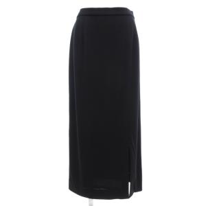 FASHION 美品 タイトスカート 70 スリット ナロー マキシ ロング 紺 ダークネイビー /AE